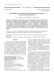 Электрофизические параметры материалов группы нитридов и анализ методов их расчета