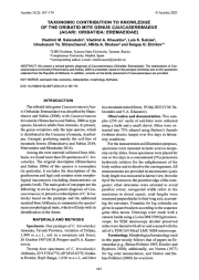 TAXONOMIC CONTRIBUTION TO KNOWLEDGE OF THE ORIBATID MITE GENUS CAUCASEREMAEUS (ACARI: ORIBATIDA: EREMAEIDAE)
