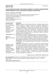 ПЛАТФОРМАТИЗАЦИЯ СТРАХОВОГО БИЗНЕСА В ЦЕЛЯХ ПОВЫШЕНИЯ ЭФФЕКТИВНОСТИ СИСТЕМЫ ВНУТРЕННЕГО КОНТРОЛЯ