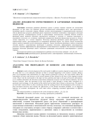 АНАЛИЗ ДОХОДНОСТИ ОТЕЧЕСТВЕННОГО И ЗАРУБЕЖНЫХ ФОНДОВЫХ ИНДЕКСОВ