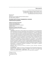 КОНКУРЕНТНЫЙ ПОТЕНЦИАЛ ПРЕДПРИЯТИЯ В УСЛОВИЯХ СТРАТЕГИЧЕСКОГО РАЗВИТИЯ