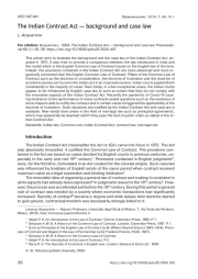 ИНДИЙСКИЙ ЗАКОН О КОНТРАКТАХ - ДОКТРИНАЛЬНЫЕ ОСНОВАНИЯ
