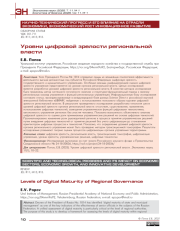 Уровни цифровой зрелости региональной власти