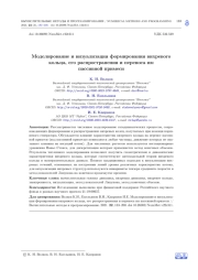 МОДЕЛИРОВАНИЕ И ВИЗУАЛИЗАЦИЯ ФОРМИРОВАНИЯ ВИХРЕВОГО КОЛЬЦА, ЕГО РАСПРОСТРАНЕНИЯ И ПЕРЕНОСА ИМ ПАССИВНОЙ ПРИМЕСИ